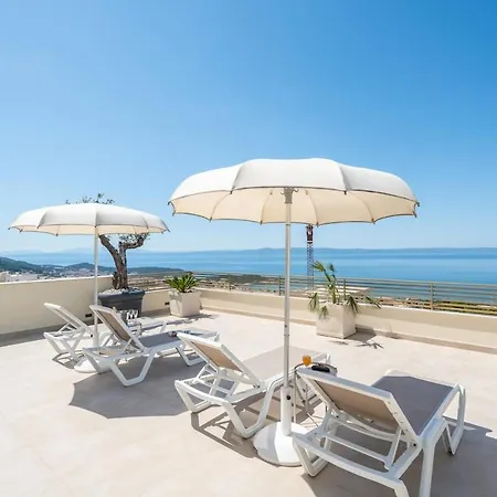 Penthouse Golden View With Private Jacuzzi And 100m2 Terrace - Exklusiv 아파트 마카르스카